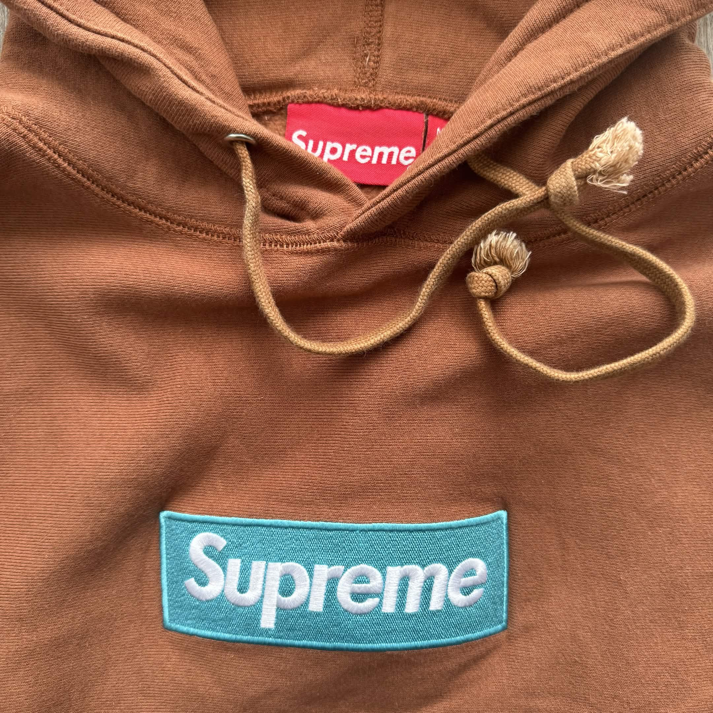 Supreme Boxlogo Hoodie Rust FW17