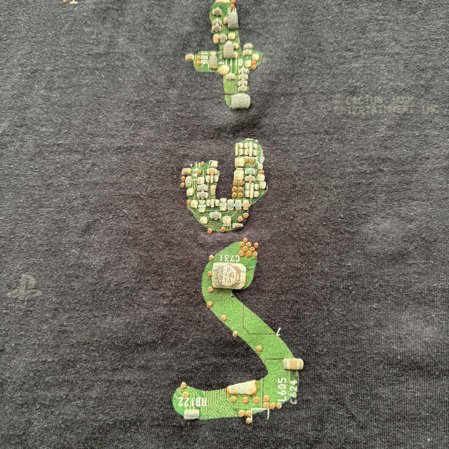 Travis Scott x Playstation Puffprint Motherboard Tee