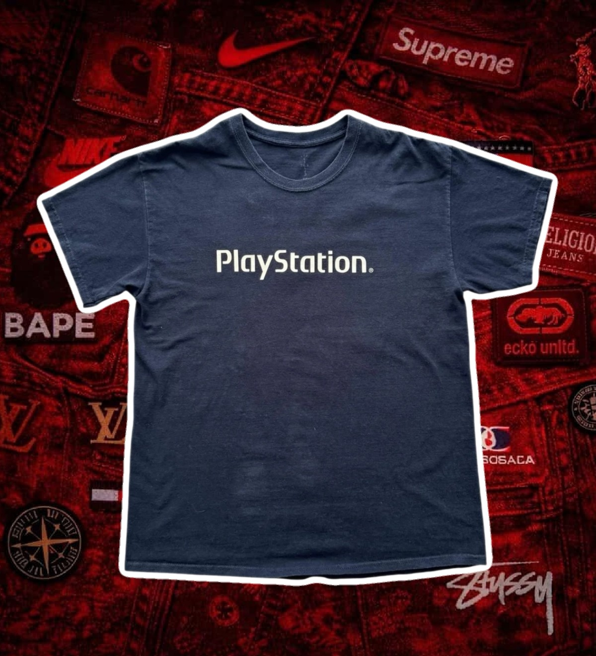 Travis Scott x Playstation Puffprint Motherboard Tee