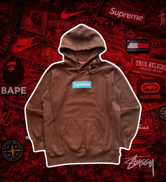 Supreme Boxlogo Hoodie Rust FW17