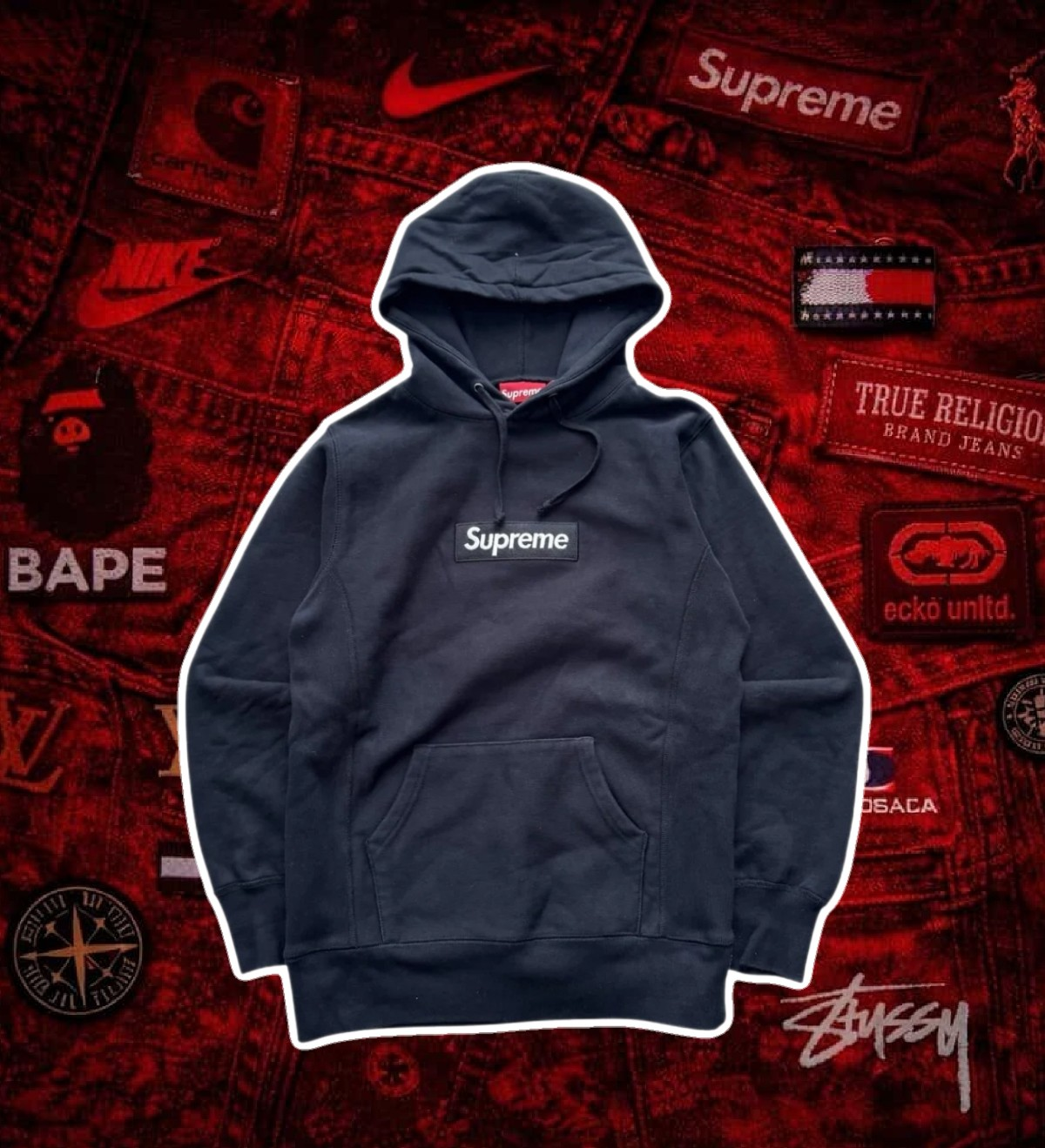 Supreme Black Boxlogo Hoodie