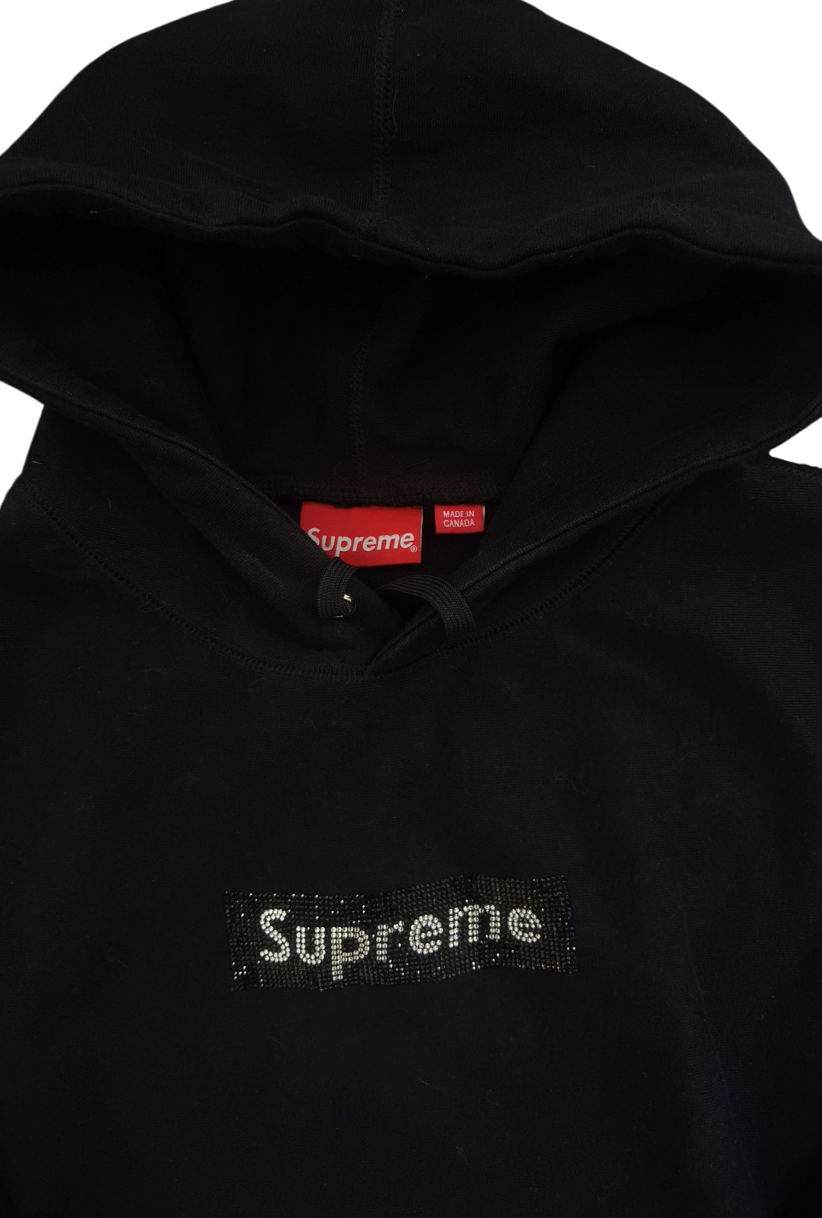 Supreme x Swarovski box logo hoodie