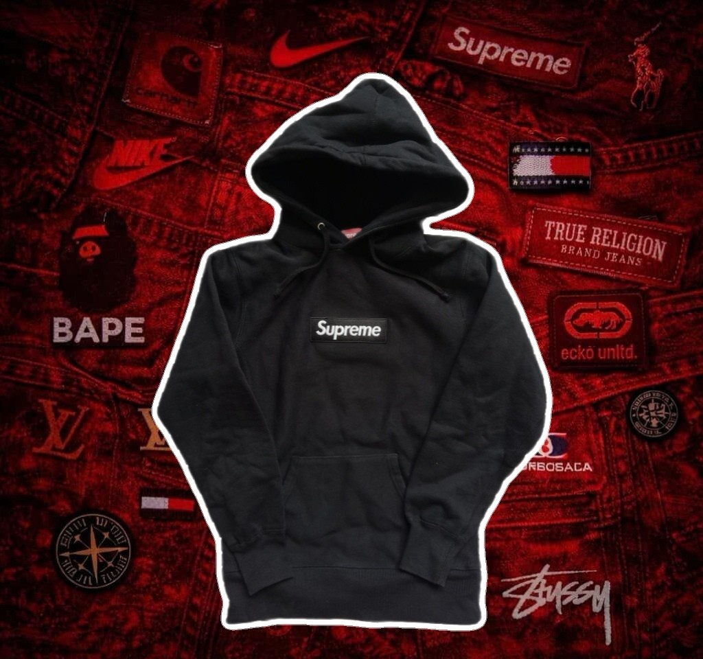 Supreme black boxlogo hoodie