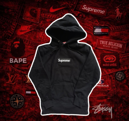 Supreme black boxlogo hoodie